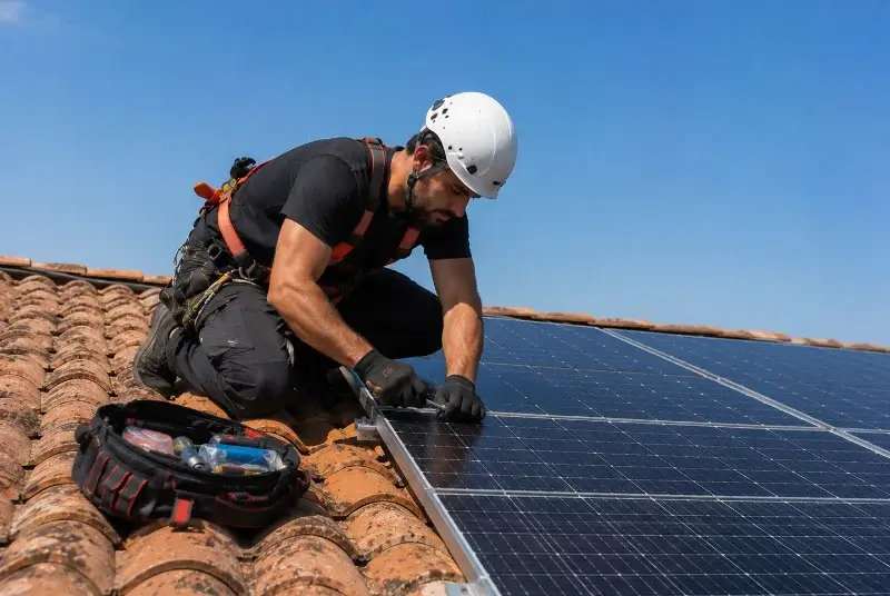 Maintenance et monitoring de panneaux solaires à Saint-Genis-Laval